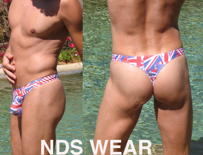 Shop NDS Flags Thong - High-Quality and Stylish Underwear or Swim for Men-Mens Thong-NDS WEAR-NDS WEAR