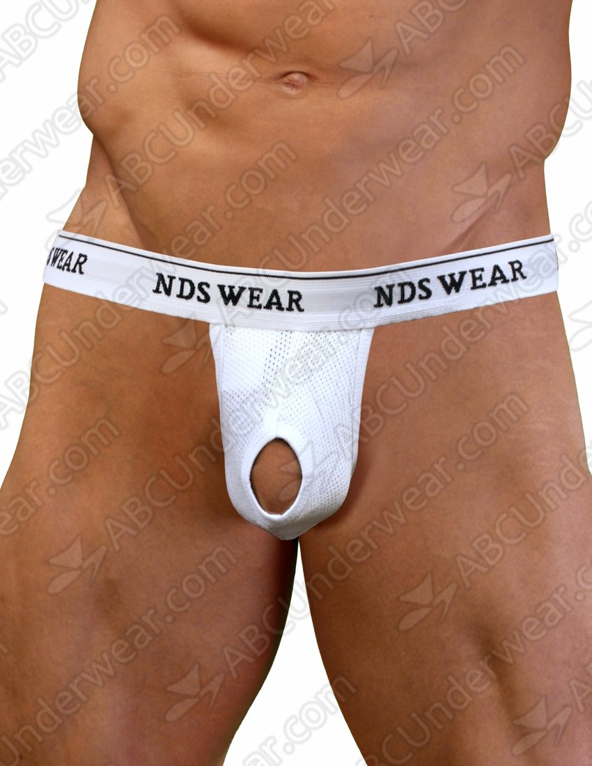 Shop NDS Wear's Cotton Mesh Jock Strap 2 PACK for Optimal Scrotal/Testicle Support-Jockstrap-NDS Wear-Small-White-NDS WEAR