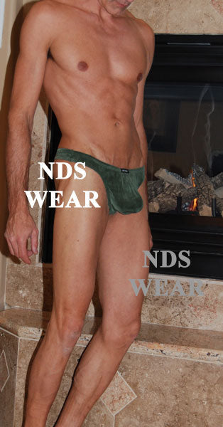 Shop NDS Wear's Elegant Slinky Thong for Men-Mens Thong-NDS Wear-Small-Army Green-NDS WEAR
