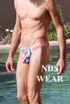 Shop Patriotic Zipper Thong - A Bold and Sexy Addition to Your Lingerie Collection-Mens Thong-NDS Wear-Small-NDS WEAR