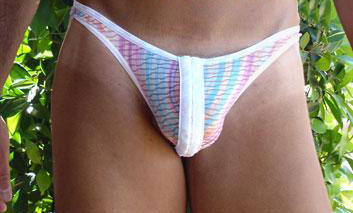 Shop Rainbow Sherbert Clip Thong - A Vibrant and Playful Addition to Your Lingerie Collection-Mens Thong-NDS WEAR-Small-NDS WEAR