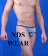 Shop Sheer Blue Leopard Clasp Thong - A Stylish and Sensual Addition to Your Lingerie Collection-Mens Thong-NDS WEAR-Small-NDS WEAR