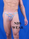 Shop Sheer Multi-Graphic Men's Thong for a Bold and Fashion-Forward Look.-Mens Thong-NDS WEAR-Small-NDS WEAR