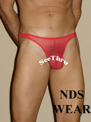 Shop Sheer Roja Red Thong on Clearance Sale-Mens Thong-NDS WEAR-NDS WEAR
