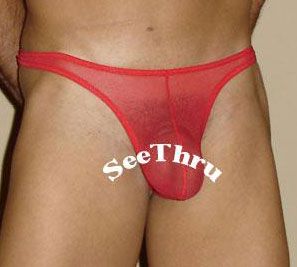 Shop Sheer Roja Red Thong on Clearance Sale-Mens Thong-NDS WEAR-Small-NDS WEAR