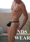 Shop Snap C-Ring Backless Pouch for Convenient and Stylish Storage-Mens Thong-NDS WEAR-Small-Black-NDS WEAR