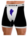 Single Left Dark Angel Wing Design - Couples Mens Boxer Brief Underwear-Boxer Briefs-NDS Wear-Black-with-White-Small-NDS WEAR