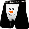 Snowman Face Christmas Mens Boxer Brief Underwear-Boxer Briefs-NDS Wear-Black-with-White-Small-NDS WEAR