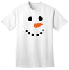 Snowman T-shirt, Snowman Face Tshirt-NDS Wear-ndswear-Small-White-NDS WEAR