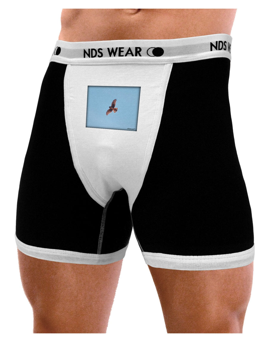 Soaring Peregrine Mens Boxer Brief Underwear-Boxer Briefs-NDS Wear-Black-with-White-Small-NDS WEAR