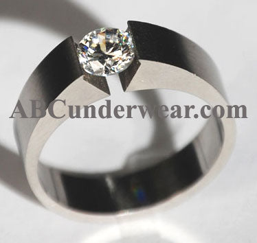 Solitaire Stainless Steel Tension Ring-NDS Wear-NDS WEAR-6-NDS WEAR