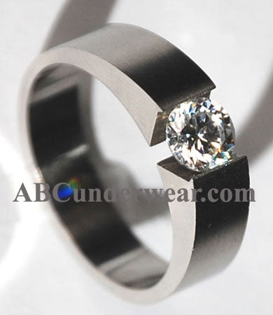 Solitaire Stainless Steel Tension Ring-NDS Wear-NDS WEAR-NDS WEAR