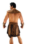 Spartan Warrior Sexy Roman Costume for Men-Costume-NDS WEAR-One Size-Brown-NDS WEAR