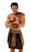 Spartan Warrior Sexy Roman Costume for Men-Costume-NDS WEAR-One Size-Brown-NDS WEAR