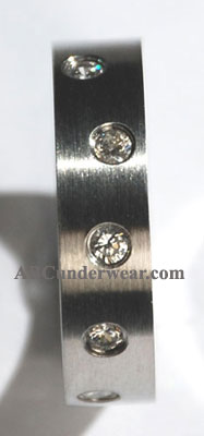 Stainless Steel Cubic Zirconia Stone Ring-NDS Wear-NDS WEAR-NDS WEAR