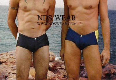 Stylish Low Rise Front Zip Swimsuit for Fashionable Beachgoers-NDS Wear-NDS WEAR-Small-Black/Silver-NDS WEAR