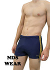 Stylish Yellow Side Stripe Swimsuit by David-NDS Wear-NDS Wear-NDS WEAR