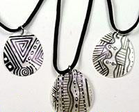 Suede Choker with Painted Shell-NDS Wear-NDS WEAR-NDS WEAR
