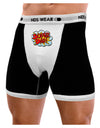 Super Dad - Superhero Comic Style Mens Boxer Brief Underwear-Boxer Briefs-NDS Wear-Black-with-White-Small-NDS WEAR