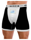 Swordfish Watercolor Mens Boxer Brief Underwear-Boxer Briefs-NDS Wear-Black-with-White-Small-NDS WEAR