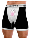 TooLoud Cute Bunny with Floppy Ears - Pink Mens Boxer Brief Underwear-Boxer Briefs-NDS Wear-Black-with-White-Small-NDS WEAR