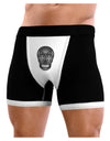 TooLoud Version 9 Black and White Day of the Dead Calavera Mens Boxer Brief Underwear-Boxer Briefs-NDS Wear-Black-with-White-Small-NDS WEAR