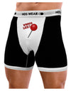 TooLoud Wanna Lick Lollipop Mens Boxer Brief Underwear-Boxer Briefs-NDS Wear-Black-with-White-Small-NDS WEAR