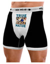 True Native American Mens Boxer Brief Underwear-Boxer Briefs-NDS Wear-Black-with-White-Small-NDS WEAR