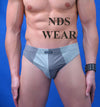 Two Tone Men's Brief Underwear-Mens Brief-nds wear-Small-Greys-NDS WEAR