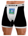 UFO Stopping At an Out-house Text Mens Boxer Brief Underwear by TooLoud-Boxer Briefs-NDS Wear-Black-with-White-Small-NDS WEAR