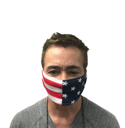 USA Flag Headband - Stars and Stripes Ties in Back-headband-Neptio-Single-NDS WEAR