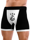 USA Military Marine Corps Stencil Logo Mens Boxer Brief Underwear-Boxer Briefs-NDS Wear-Black-with-White-Small-NDS WEAR