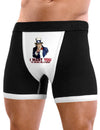 Uncle Sam I Want You to Bring me a Beer Mens Boxer Brief Underwear-Boxer Briefs-NDS Wear-Black-with-White-Small-NDS WEAR