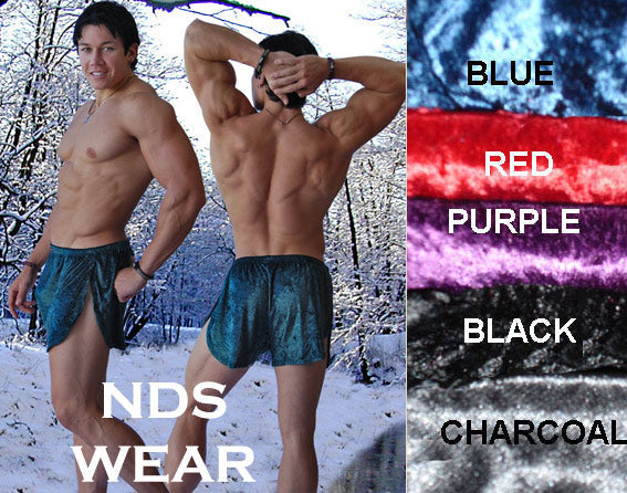 Velvet Side Split Shorts-NDS Wear-NDS WEAR-NDS WEAR
