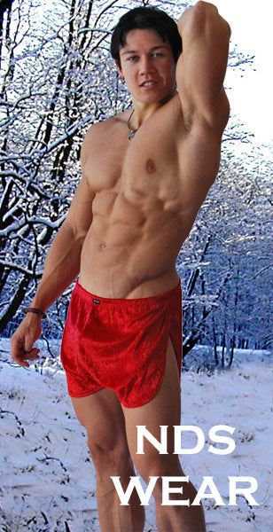Velvet Side Split Shorts-NDS Wear-NDS WEAR-Small-Black-NDS WEAR