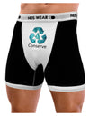 Water Conservation Text Mens Boxer Brief Underwear by TooLoud-Boxer Briefs-NDS Wear-Black-with-White-Small-NDS WEAR