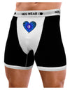 Water Droplet Heart Blue Mens Boxer Brief Underwear by TooLoud-Boxer Briefs-NDS Wear-Black-with-White-Small-NDS WEAR