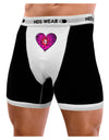 Water Droplet Heart Magenta Mens Boxer Brief Underwear by TooLoud-Boxer Briefs-NDS Wear-Black-with-White-Small-NDS WEAR