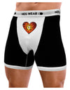 Water Droplet Heart Orange Mens Boxer Brief Underwear by TooLoud-Boxer Briefs-NDS Wear-Black-with-White-Small-NDS WEAR
