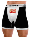 Watercolor Tomatoes Mens Boxer Brief Underwear-Boxer Briefs-NDS Wear-Black-with-White-Small-NDS WEAR