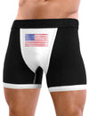 Weathered American Flag Mens Boxer Brief Underwear-Boxer Briefs-NDS Wear-Black-with-White-Small-NDS WEAR