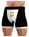 iSmoke Logo - Marijuana Leaf Mens Boxer Brief Underwear-Boxer Briefs-NDS Wear-Black-with-White-Small-NDS WEAR